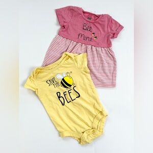 🩵 4/$20 Tag‎ Kids Dresses Casual Pink and Yellow Set
